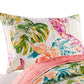 Porto 20 x 36 King Size Pillow Sham Tropical Palm Leaves Green and Blue By Casagear Home BM293453