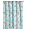 Logan Shower Curtain | 72" | Light Blue Conch Shells Print