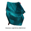 Ahab 60 x 50 Quilted Throw Blanket Polyester Filling Teal Dutch Velvet By Casagear Home BM293464