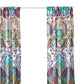 Vana 84 Inch Window Curtains Decorative Paisley Print Design Rod Pockets By Casagear Home BM293467