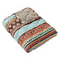 Tagus 60 Inch Throw Blanket Natural Southwest Patterns Machine Quilted By Casagear Home BM293468