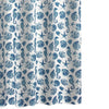 Riga 72 Inch Shower Curtain Blue Seashells Print Button Holes Microfiber By Casagear Home BM293486