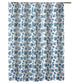 Riga 72 Inch Shower Curtain, Blue Seashells Print, Button Holes, Microfiber By Casagear Home