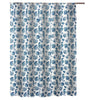 Riga Shower Curtain | 72" | Blue Seashells Print | Microfiber