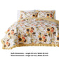 Kelsa 3 Piece Queen Quilt Set with 2 Pillow Shams and Cotton Fill, Gold By Casagear Home