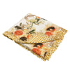 Kelsa 50 x 60 Channel Quilted Throw Blanket Cotton Fill Gold Sunflowers By Casagear Home BM293499