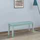 Bray Dining Bench | 44" | Tapered Legs | Teal Blue