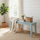 Bray Dining Bench | 44" | Tapered Legs | Teal Blue