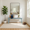 Bray Dining Bench | 44" | Tapered Legs | Teal Blue