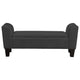 55 Inch Accent Storage Bench with Performance Velvet Upholstery Black By Casagear Home BM293900