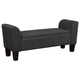 Storage Bench | 55" | Velvet Upholstery | Black