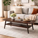 Gala Coffee Table | 47" | Bottom Shelf | Espresso Brown