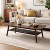Gala Coffee Table | 47" | Bottom Shelf | Espresso Brown