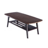 Gala Coffee Table | 47" | Bottom Shelf | Espresso Brown