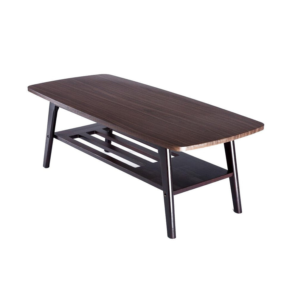 Gala Coffee Table | 47" | Bottom Shelf | Espresso Brown