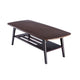 Gala Coffee Table | 47" | Bottom Shelf | Espresso Brown