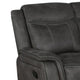 Tom 85 Inch Motion Manual Recliner Sofa Gel Memory Foam Black Faux Leather BM294105