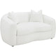 Viola Loveseat | 68" | Retro Curved | Boucle Fabric | White