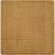 36 Inch Square Rattan Coffee Table, Waterfall Edges, Natural Textured Brown