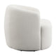 Swivel Accent Chair | 35’’ | Barrel Back | White Upholstery BM294140