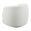 Swivel Accent Chair | 35’’ | Barrel Back | White Upholstery BM294140