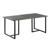 3 Piece Coffee Table Set Rustic Brown Tabletop Powder Coated Metal Frame BM294156