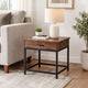 Side Table | 24" | Drawer | Rustic Brown Finish