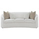 Tia Sofa | 89’’ | Curved | 2 Pillows | Cream Boucle Fabric BM294173