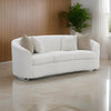 Tia Sofa | 89" | Curved | 2 Pillows | Cream Boucle Fabric