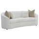 Tia Sofa | 89’’ | Curved | 2 Pillows | Cream Boucle Fabric BM294173