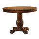 Loki 48 Inch Round Counter Table, Cherry Brown Wood, Molded Trim Design