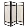 Yetta 72 x 72 Indoor Outdoor Folding Screen Room Divider, Willow, Brown