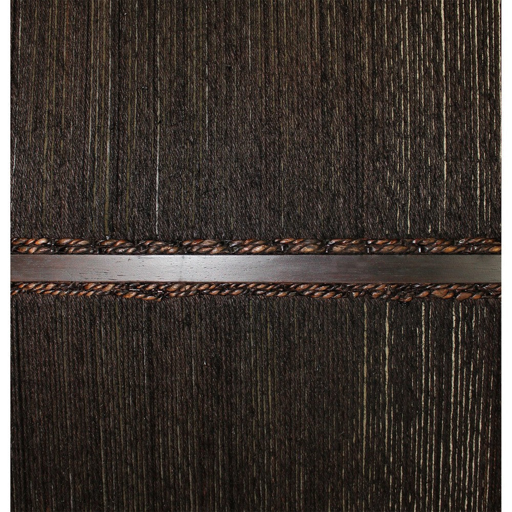 Yetta 72 x 72 Indoor Outdoor Folding Screen Room Divider Handmade Brown BM294238