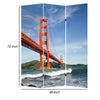Brar 71 Inch 3 Panel Canvas Screen San Francisco Golden Gate Bridge BM294251