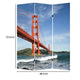 Brar 71 Inch 3 Panel Canvas Screen San Francisco Golden Gate Bridge BM294251