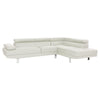 Cree Sectional Sofa | 2 Piece | Chaise | Headrests | White