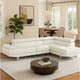 Cree Sectional Sofa | 2 Piece | Chaise | Headrests | White BM294272
