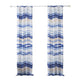 Oda 84 Inch Window Curtains Microfiber Polyester Blue Ocean Wave Print By Casagear Home BM294294