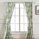 Eden Window Curtains | 84" | Songbirds & Butterflies | Green Microfiber
