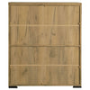 Accent Cabinet | 38" | 5 Shelves | Golden Oak Brown