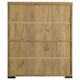 Accent Cabinet | 38" | 5 Shelves | Golden Oak Brown