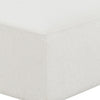 35 Inch Ottoman with Performance Fabric Sinuous Spring Cushioning White BM294820