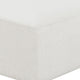 35 Inch Ottoman with Performance Fabric Sinuous Spring Cushioning White BM294820
