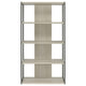 Dela Bookcase | 72" | 4 Shelves | Whitewashed Gray