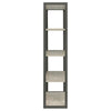 Dela Bookcase | 72" | 4 Shelves | Whitewashed Gray