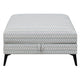 Ottoman | 35" | Storage | Geometric Pattern Upholstery