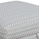 35 Inch Ottoman with Storage Upholstered Geometric Pattern Printed Fabric By Casagear Home BM294842