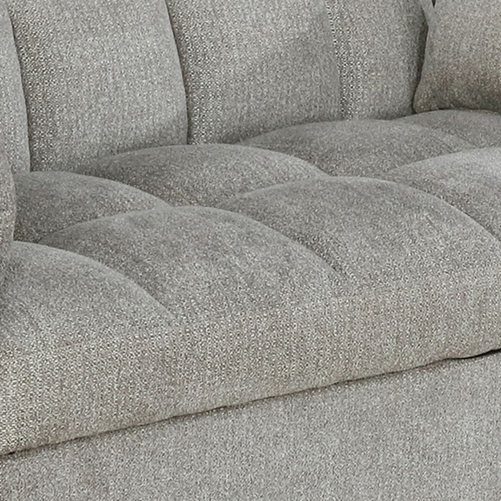 Glen 59 Inch Sleeper Sofa Bed Futon Grid Tufting Smooth Beige Fabric BM295116