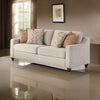 Leo Sofa | 79" | 4 Pillows | Beige Soft Chenille