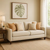Leo Sofa | 79" | 4 Pillows | Beige Soft Chenille